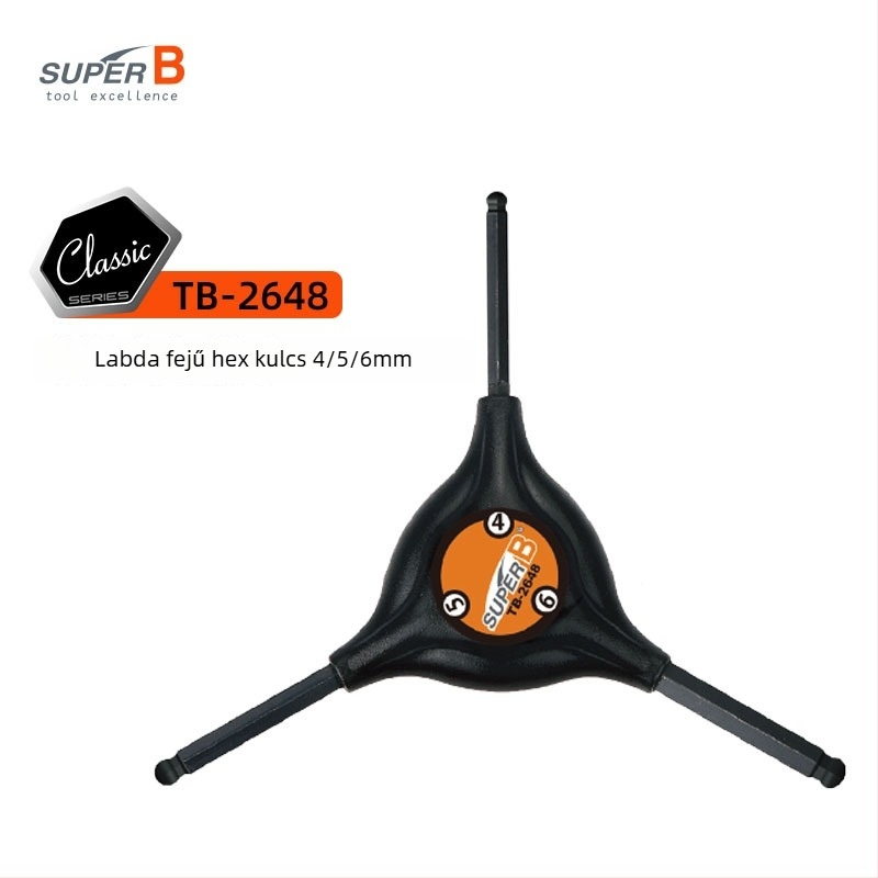 Kerékpár Y-alakú Allen-Torx kulcs TB-2618/28/48, S2 acél, Guaranteed/Super B