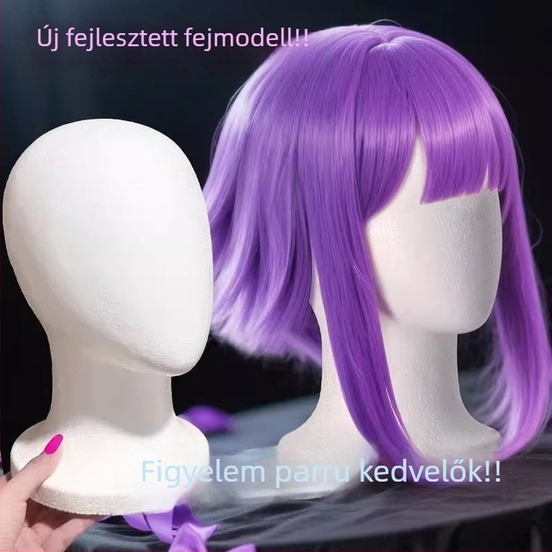Habfej modell a parókák stylingjához – arctalan, nagy fejkerület, modell JXT14, Anime Cosplay paróka, nem lehet festeni