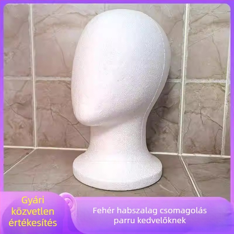 Habfej modell a parókák stylingjához – arctalan, nagy fejkerület, modell JXT14, Anime Cosplay paróka, nem lehet festeni
