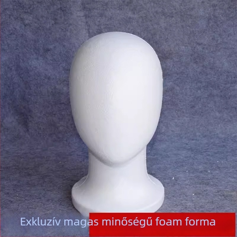 Habfej modell a parókák stylingjához – arctalan, nagy fejkerület, modell JXT14, Anime Cosplay paróka, nem lehet festeni