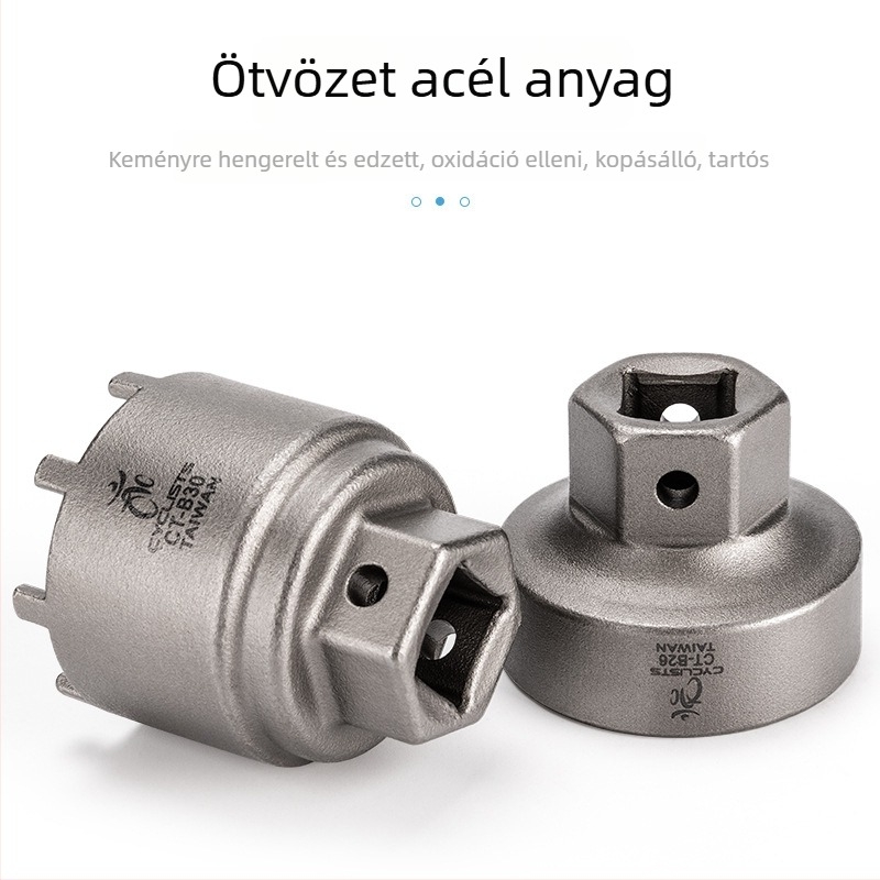 ROCES központi tengely hüvely szerszám – ötvözött acél, 16- és 12-dontos spirálok