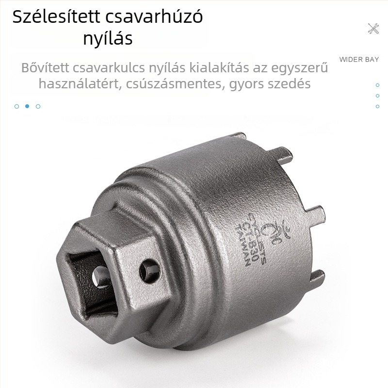ROCES központi tengely hüvely szerszám – ötvözött acél, 16- és 12-dontos spirálok