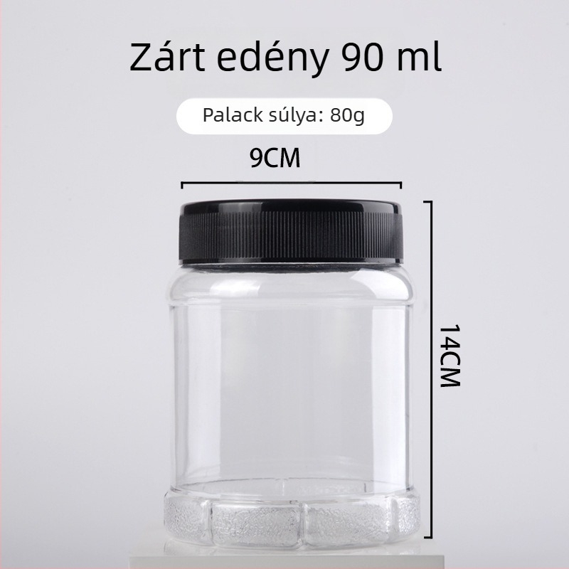 Mingyue Packaging - élelmiszer-minőségű PET széles szájú edény, fedél és tömítés alumíniumfóliával