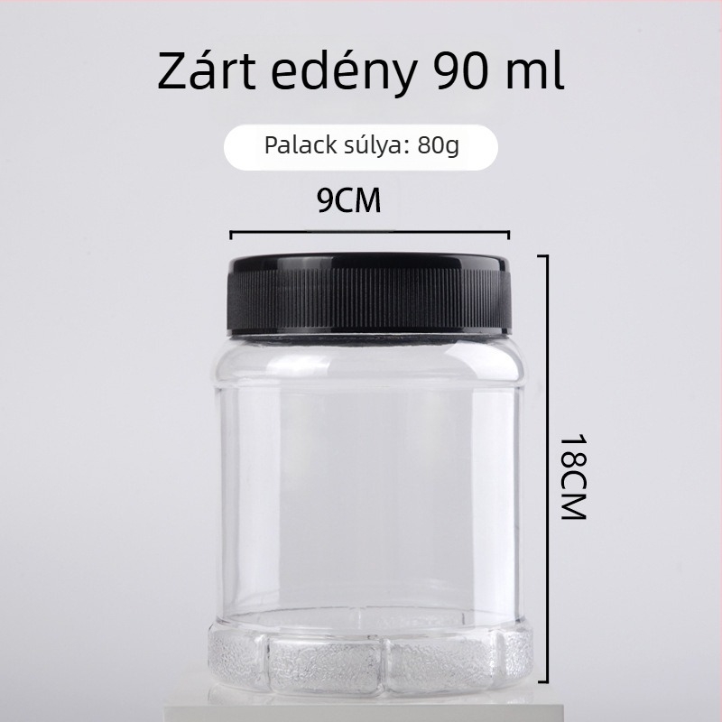 Mingyue Packaging - élelmiszer-minőségű PET széles szájú edény, fedél és tömítés alumíniumfóliával