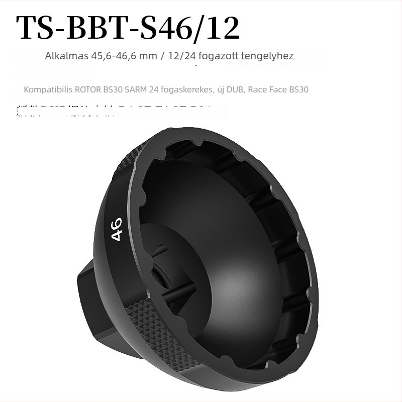 Shimano BB90 integrált pedálcsapágy eltávolító és szerelő eszköz, beépített szerelő hüvellyel (alumíniumötvözet)