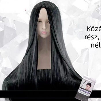 Cosplay paróka, hosszú haj, hőálló szálak, festhető és göndöríthető