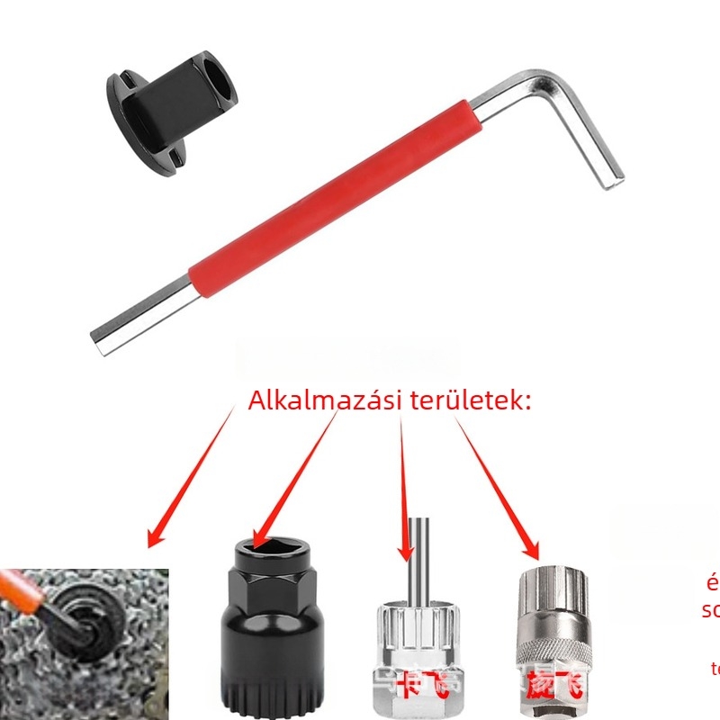 Kerékpár L-alakú hex kulcs, karbonacél és műanyag felépítés, Peng sheng márka