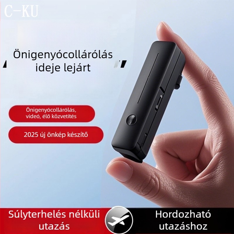 Bluetoothos telefonos selfie pálca, alumínium ötvözet, 360°-os forgás, hordozható képfelvételi állvány