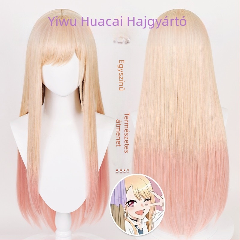 Huacai COS paróka, Changer modell, hosszú haj, magas hőmérsékletű rostok, festhető
