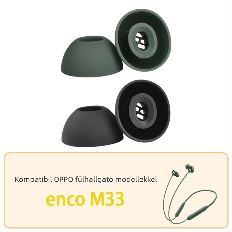 Oppo Enco M33 szilikon fülhallgató hüvely – Szilikon anyag, Gravírozott kidolgozás, Általános stílus