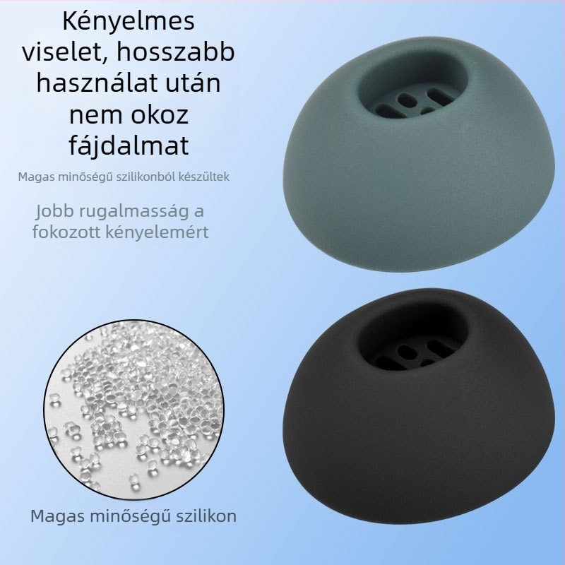 Oppo Enco M33 szilikon fülhallgató hüvely – Szilikon anyag, Gravírozott kidolgozás, Általános stílus