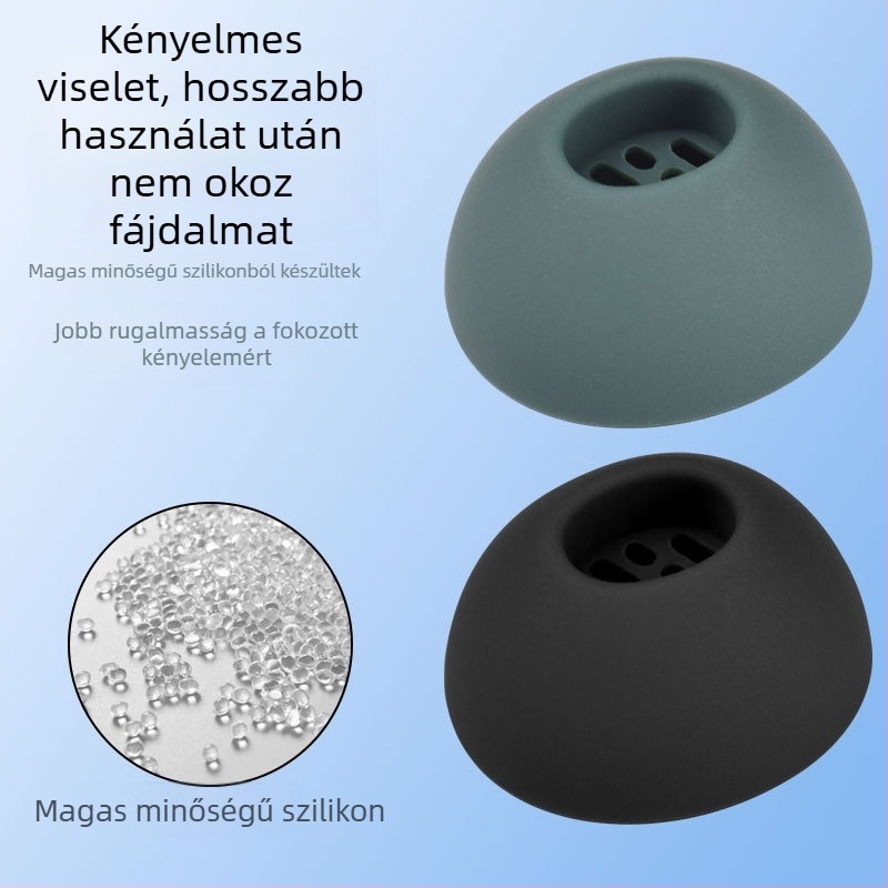 Oppo Enco M33 szilikon fülhallgató hüvely – Szilikon anyag, Gravírozott kidolgozás, Általános stílus