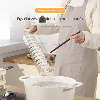 Gombóc tároló doboz, többszintű, élelmiszer-minőségű műanyagból, zárható, hordozható