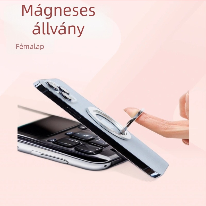 Mágneses telefon tartó, MagSafe fém asztali összecsukható állvány, cinkötvözet