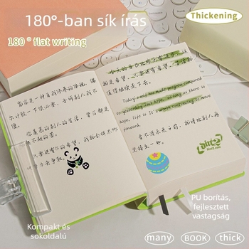 Vázlatfüzet PU borítással, varrott kötés, Dowling papír, 75 g/m², 300–400 oldal