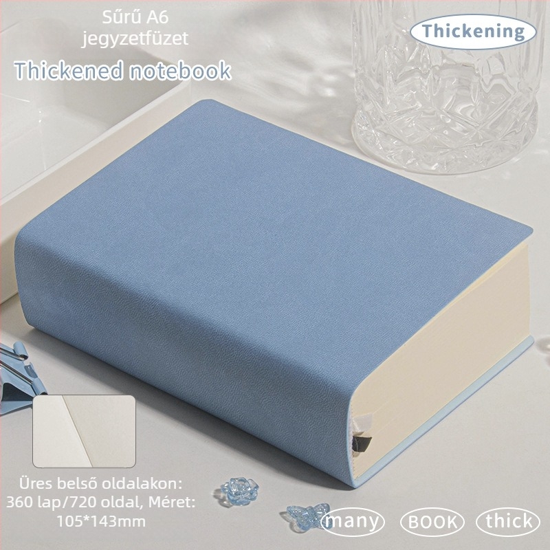Vázlatfüzet PU borítással, varrott kötés, Dowling papír, 75 g/m², 300–400 oldal