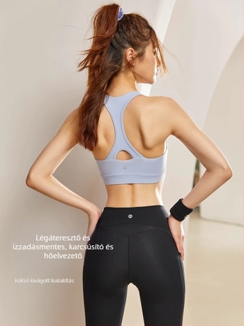 Rampant Loli jóga-top erős ütésálló támogatással, lélegző I-alakú hátsó rész, nedvesség-elvezető nylon 80% / spandex 20%, fix melltartó párna