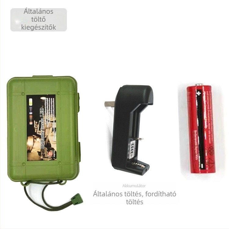 Tojás alakú LED zseblámpa alumínium ötvözet testtel, kézi hajtás, 1200 mAh akkumulátor, 10 W teljesítmény, LED világítás