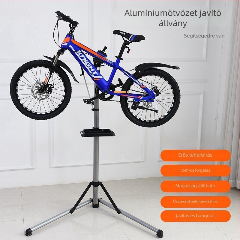 Bhakti alumíniumötvözet kerékpárjavító váz kijelző állvány, MTB és országúti kerékpárokhoz, magáncímkézésre kész