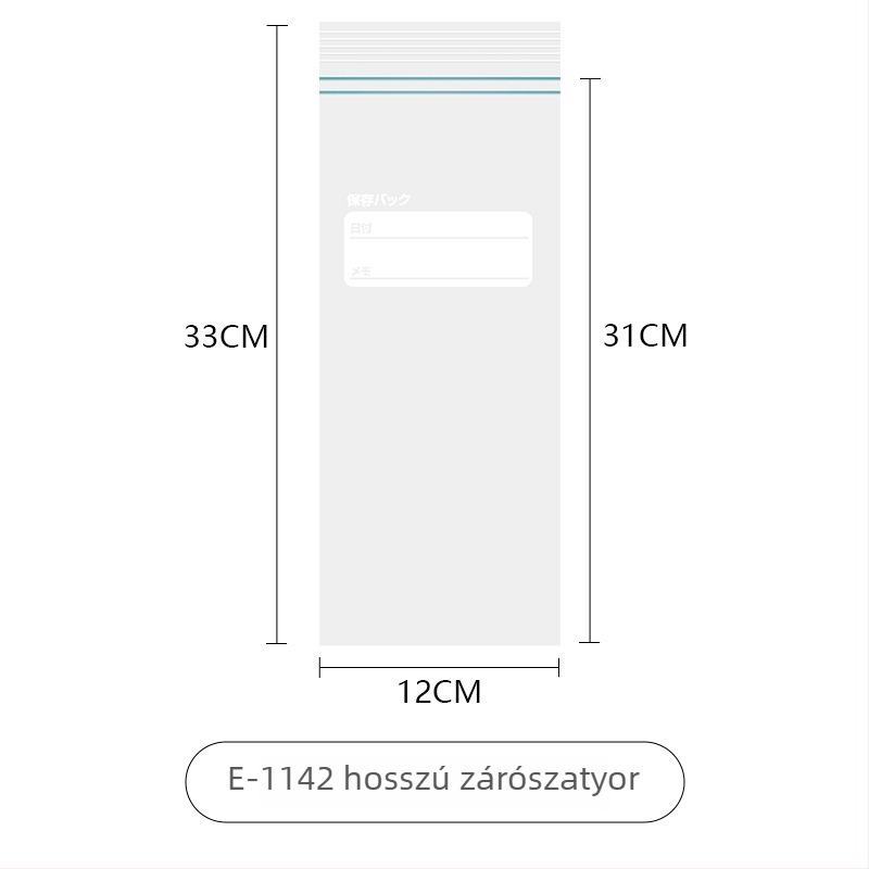 SP SAUCE PE önzáró élelmiszer zacskó, átlátszó, két rétegű kivitel