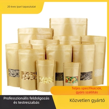 Önzáró teás csomagoló taska — anyagok: BOPP/kraft papír/CPP; márka Bang Tu; zárási hossz 4–60 cm