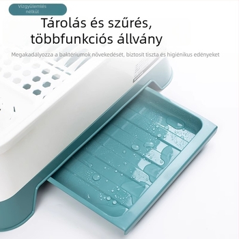 Fedeles asztali edény- és evőeszköztároló műanyagból, többfunkciós, Skandináv stílus, bemutatva 2025-ben