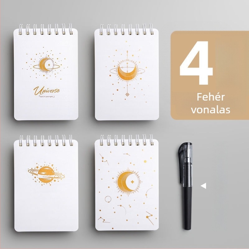 A7 hordozható notesz spirálkötéssel, cellulóz papírral, 75 g