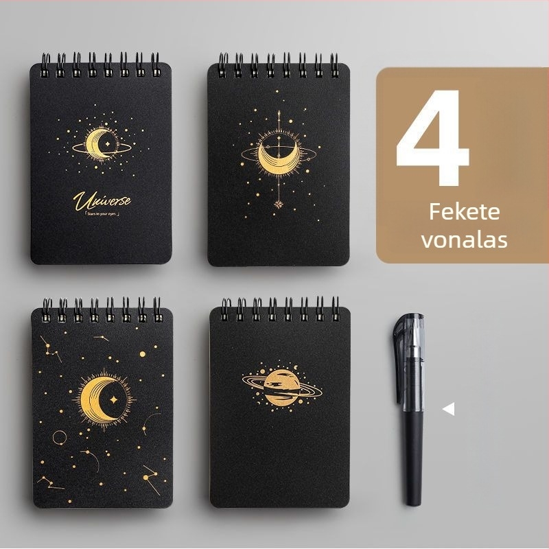 A7 hordozható notesz spirálkötéssel, cellulóz papírral, 75 g