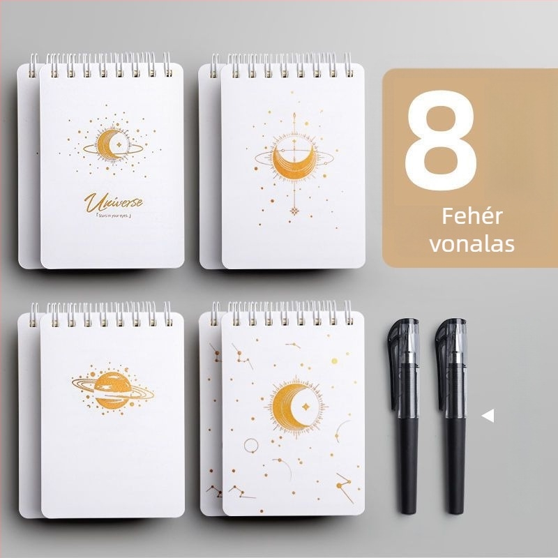 A7 hordozható notesz spirálkötéssel, cellulóz papírral, 75 g