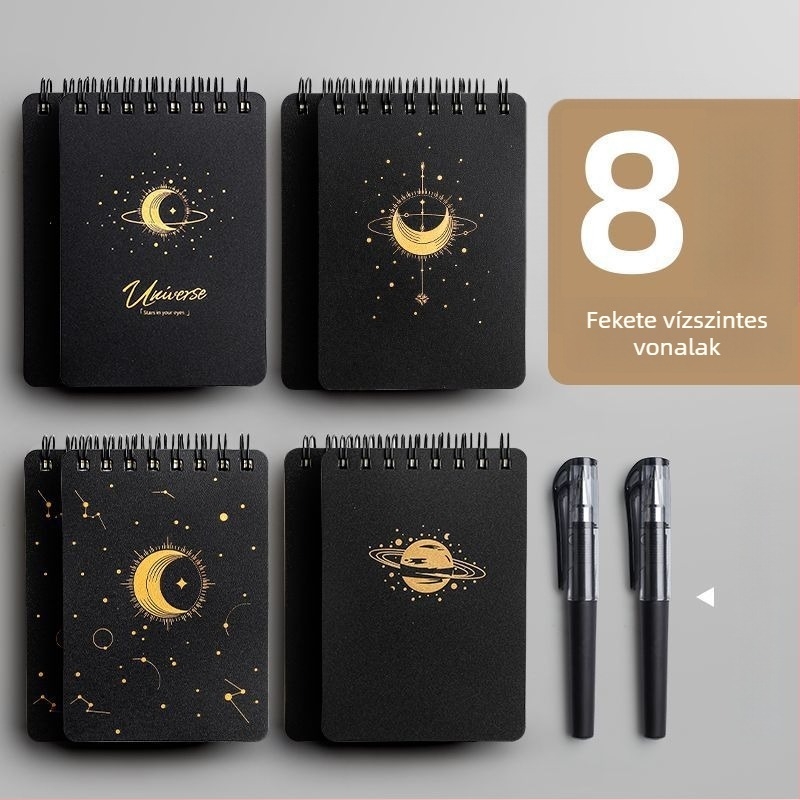 A7 hordozható notesz spirálkötéssel, cellulóz papírral, 75 g