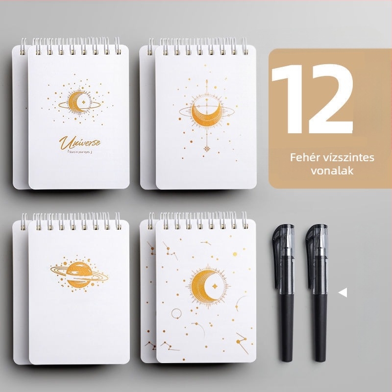 A7 hordozható notesz spirálkötéssel, cellulóz papírral, 75 g
