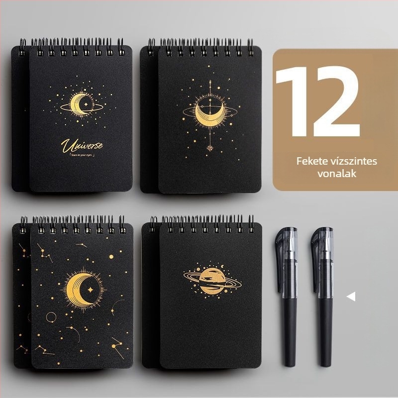 A7 hordozható notesz spirálkötéssel, cellulóz papírral, 75 g