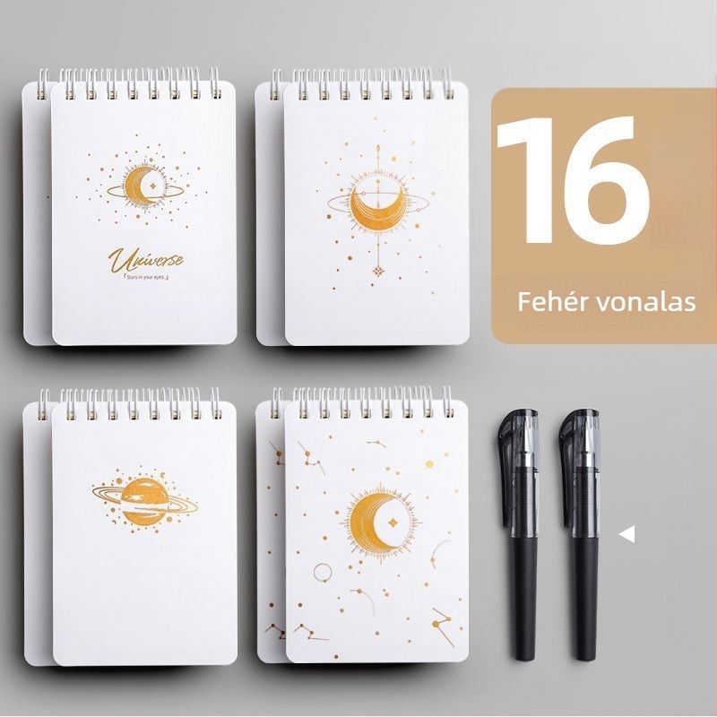 A7 hordozható notesz spirálkötéssel, cellulóz papírral, 75 g