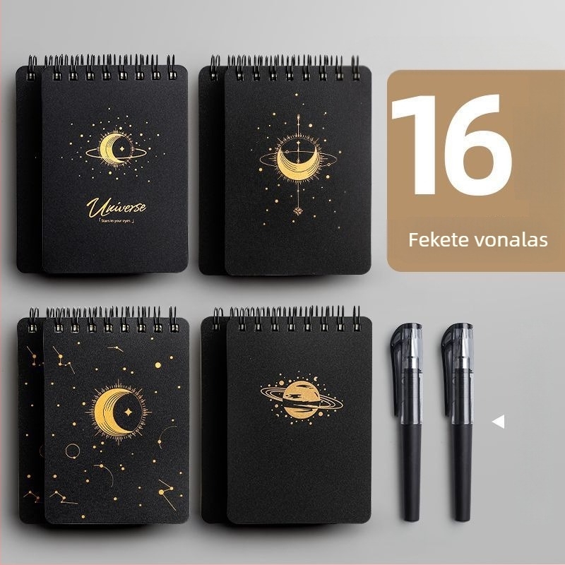 A7 hordozható notesz spirálkötéssel, cellulóz papírral, 75 g