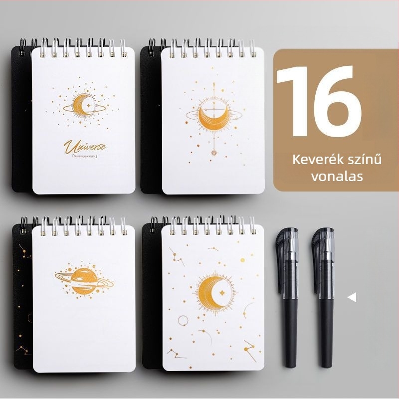 A7 hordozható notesz spirálkötéssel, cellulóz papírral, 75 g
