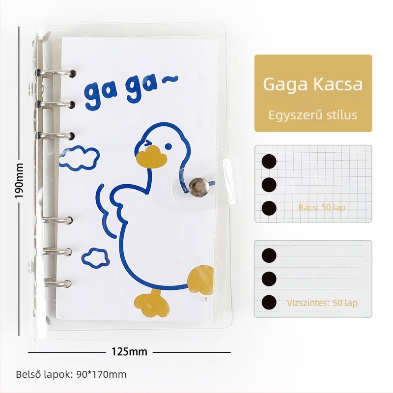 Kedves notesz vastag oldalakkal és kivehető lapokkal, diákoknak szánt napló és osztályos házi feladatok könyve
