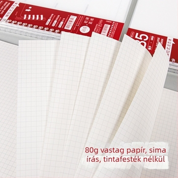 B5/A5 átlátszó kihúzható spirálos notesz