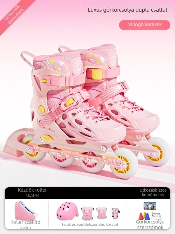 PU+hálós felső részű görkorcsolya, PU kerekek, egyrendű sorozatú kerekek, TPR talp