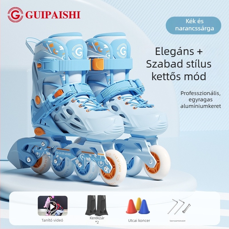 PU+hálós felső részű görkorcsolya, PU kerekek, egyrendű sorozatú kerekek, TPR talp