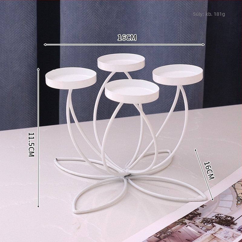 Vas gyertyatartó – romantikus vacsora kellék, étkezőasztal dekor, modern kreatív hálószoba, könnyed luxus stílus, 2021-es bevezetés, Guizhou eredet