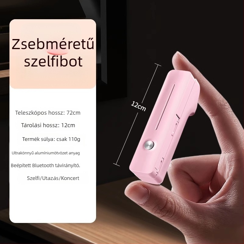 Bluetooth szelfibot, összecsukható, kompakt és hordozható, kültéri utazásokhoz, távirányítóval