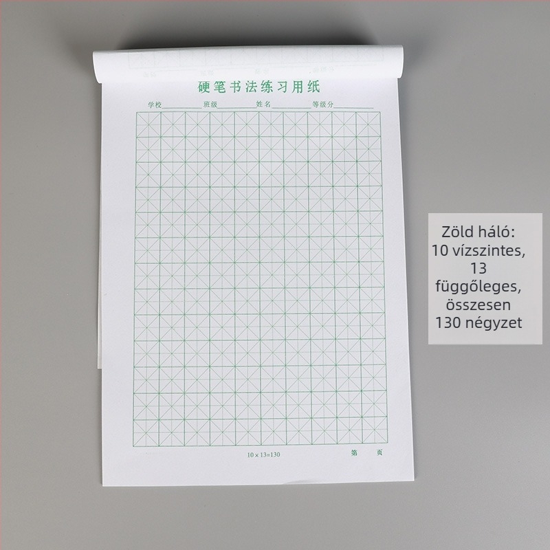 Kaligrafia gyakorlófüzet — modell 16K-01, offset papír, boríték-stílus, testreszabás elérhető