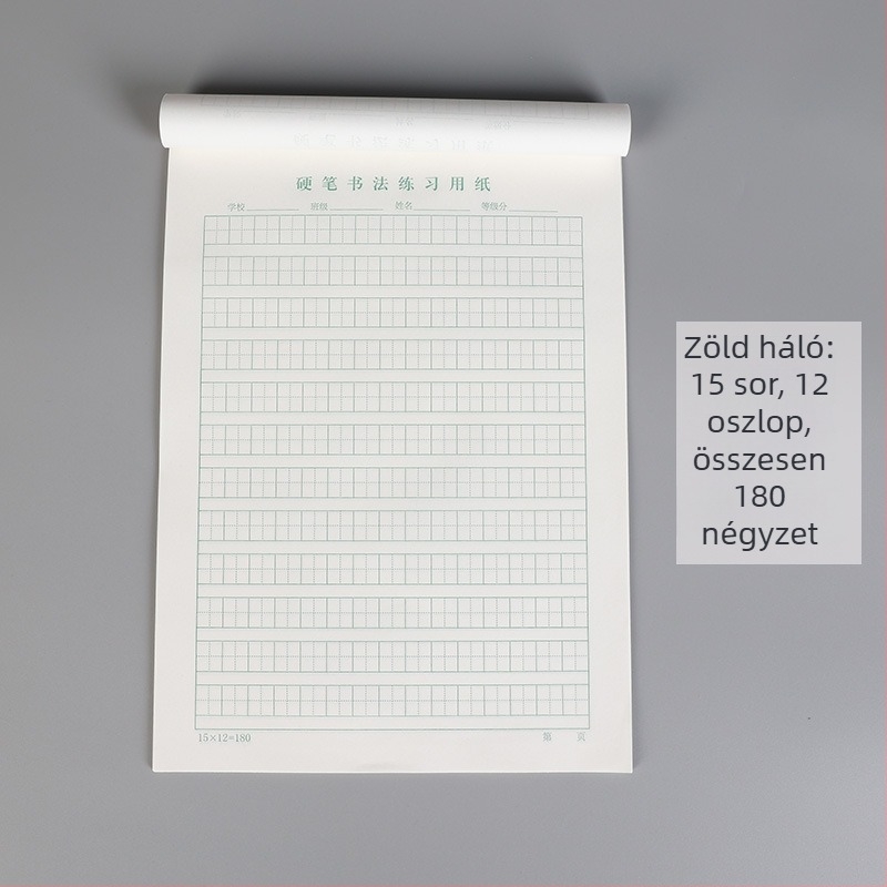 Kaligrafia gyakorlófüzet — modell 16K-01, offset papír, boríték-stílus, testreszabás elérhető