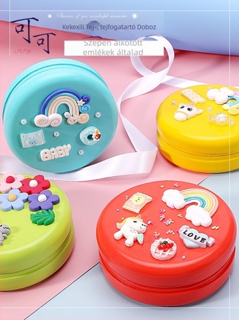 Fából készült tejfogak emlékdoboz - DIY foggyűjtemény, Handsome Dog márka, Zhejiang Yunhe eredet