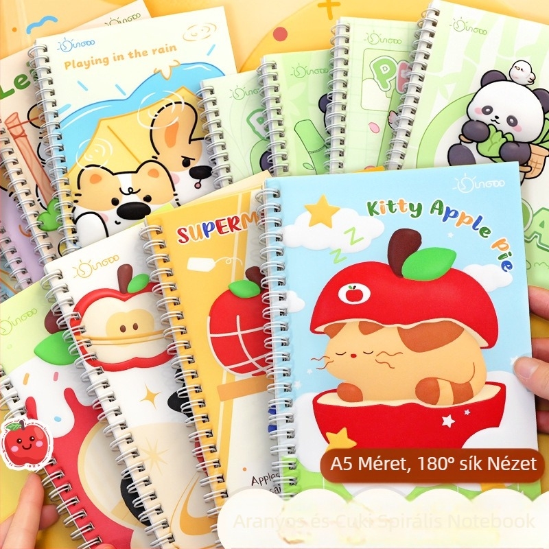 Spirálfüzet, Cartoon sorozat, 76 oldal, testreszabás elérhető