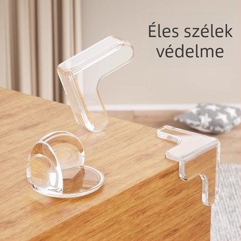 Ecoplus sarokvédők asztalokhoz és szekrényekhez, jobb szögű, anti-koccanás védőcsíkok, csomagolás 4000 darab, vonalkód 6942103905063