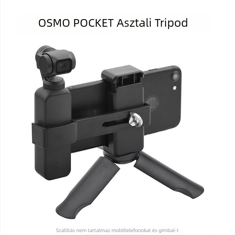 Osmo Pocket fix kamera- és telefon tartó, összecsukható anti-shake tripod stabilizátor (Anyag: műanyag; Teherbírás: 2–5 kg; Szekciók száma: 1; Súly: 0,2 kg)