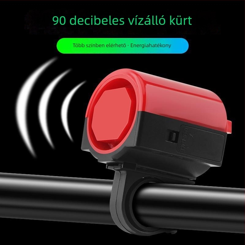 Senowoiry/Ji Rui elektromos kerékpár csengő, műanyagból, modell Electric Speaker, univerzális mountain bike kompatibilis
