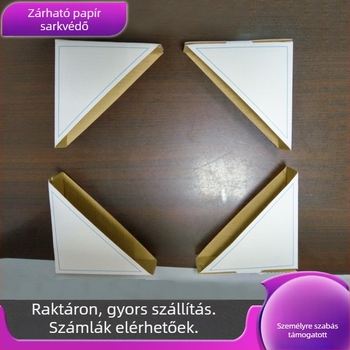 Zárható papírsarokvédő ajtókhoz, ablakokhoz és tükrökhöz – háromoldalas kraft papírból és hullámpapírból készült sarokvédő keretekhez