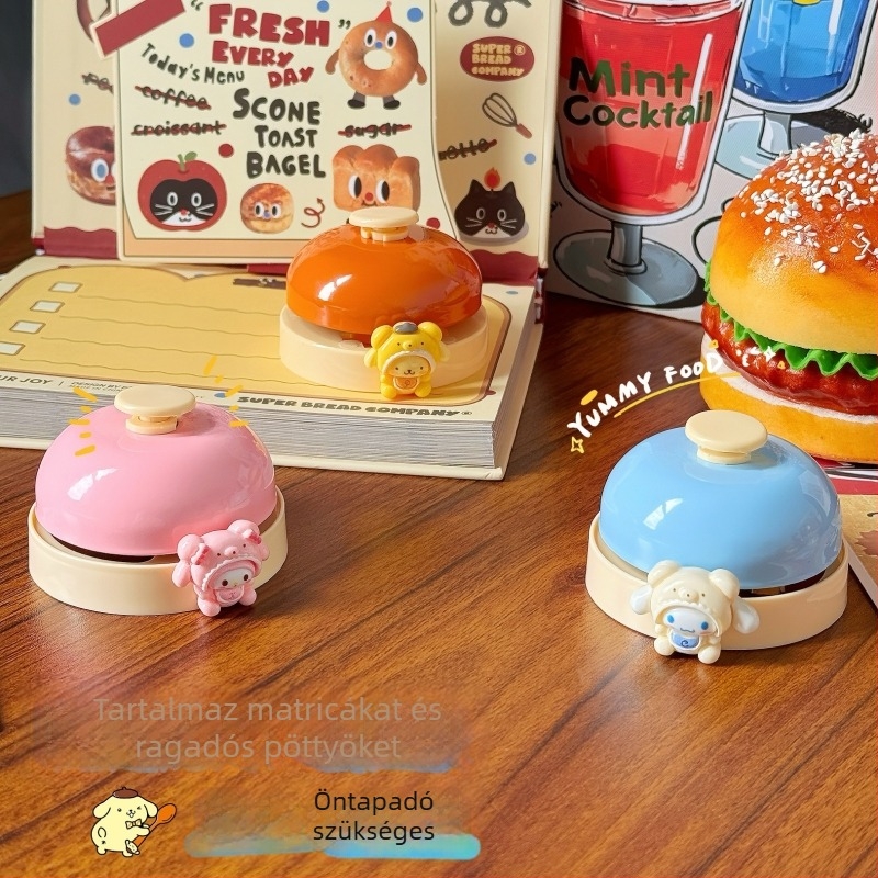 Kézi nyomású hívócsengő - réz test, termékkód WJZH-042, Lightweight márka, modern minimalista stílus, geometriai forma, otthonra, irodába és szállodába/étterembe alkalmas